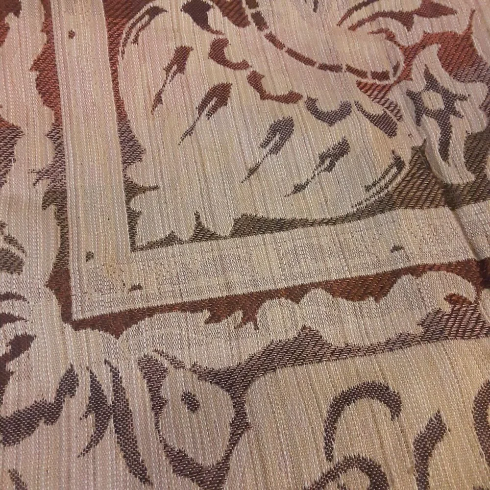Vintage Woven And Fringed Tablecloth Middle Eastern Eclectic Urduian